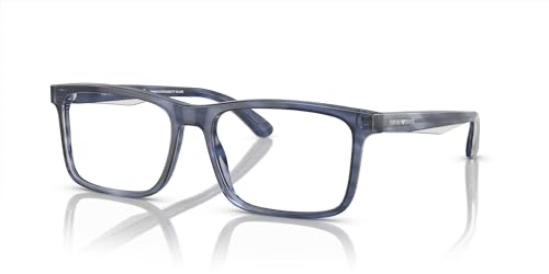 Image of Emporio Armani mens Ea3227 Square Prescription Eyewear Frames