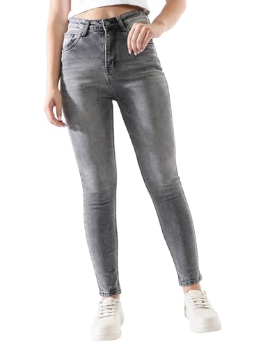 Image of High Star Women Washed Skinny fit Highrise Stretchable Jeans