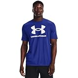 Under Armour Men's Sportstyle Logo Short Sleeve T Shirt, (400) Royal / / White, Small