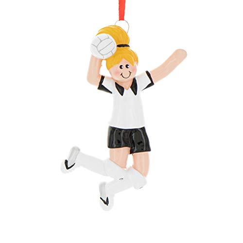 Personalized Volleyball Ornaments For Christmas Tree - Volleyball Gifts, Volleyball Coach Gift, Volleyball Decorations, Gifts For Volleyball Players - Blonde Girl Spike - Free Customization #TOP2