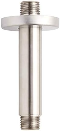 Signature Hardware 449665 4" Round Ceiling-Mount Shower Arm - Brushed Nickel