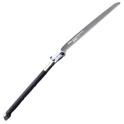 Silky Katanaboy Sierra plegable de 550 mm, 5 ZpZ, sierra de cadena japonesa de 55 cm, hoja de 55 cm, se pliega de forma segura, corta 25 cm de troncos, alternativa silenciosa a la motosierra