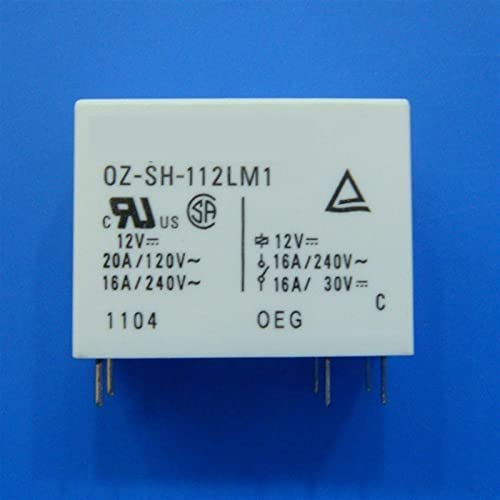 Relais OZ-SH-112LM1 12V contact 16A haute durabilité pour circuit imprimé