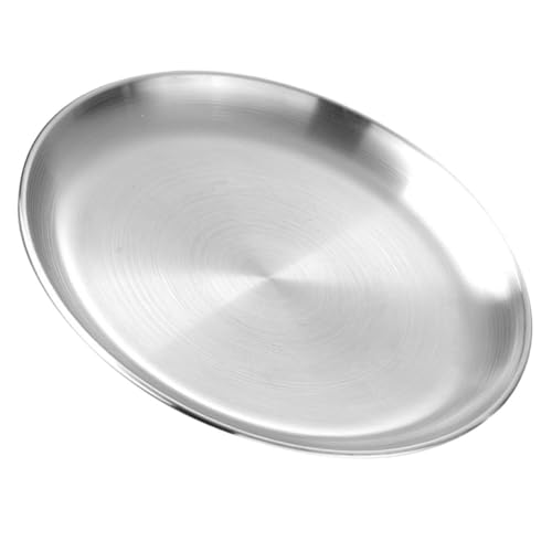 Opiniones de Platos para pizza - solo los mejores. 42 BRIGHTFUFU Bandeja Para Pizza De Acero Inoxidable 13.38In Plato Redondo Para Servir Buffet Aperitivos Postres Y Comida Reuniones Familiares Fiestas