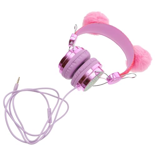 Auriculares de cable con purpurina el regalo ideal de orejas de gato