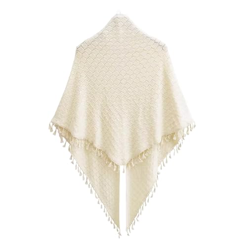 Fringed Knit Shawl Vintage Crochet Lace Scarf Cape Chinese Cheongsam Shoulder Wraps2