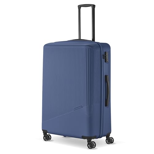 Travelite 4-Rad Hartschalenkoffer groß 96 Liter, Gepäck Serie Bali: ABS Hartschalen Trolley mit TSA Kombinationsschloss, 77 cm