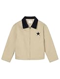 Chaqueta corta tipo parka para niña