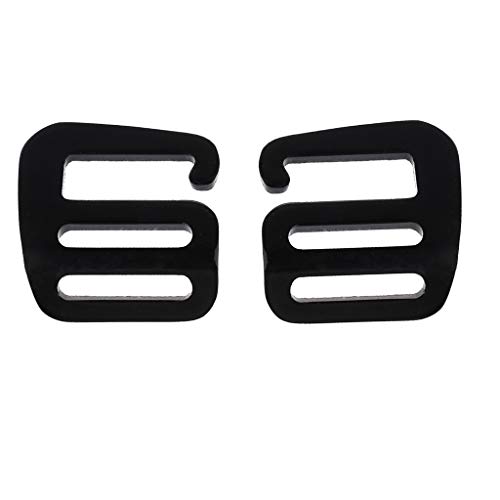 Keproving Adjustable 25Mm Buckles For Webbing Slide Buckles Aluminium G Hook For Backpack Luggage Strap Webbing  (1 Pair) #TOP22