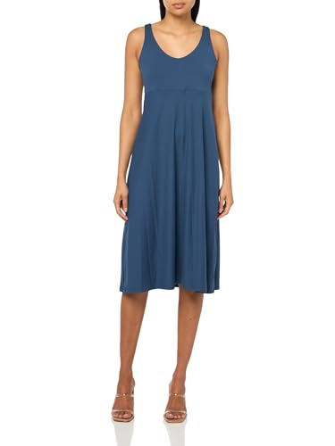 Robe décontractée femme col v Aster tissu fluide respirant