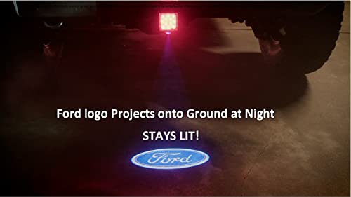 Hitch Buddies 2-Inch Trailer Hitch Cover With Led Projector Puddle Light/Running Light - A Unique Tow Hitch Cover For Trucks, (Frd-1) #TOP1