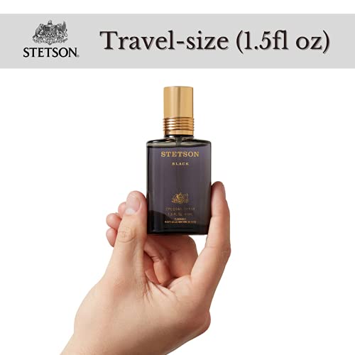Stetson Black Cologne Spray For Men, Legendary Men's Cologne, A Bold & Rugged Mens Fragrance, Great Classic Gift, 1.5 Fl Oz #TOP3