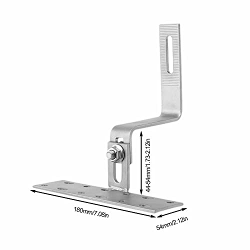 painel solar | Gancho telhado 90 graus vertical ajustável - Conector painel telhado painel solar par