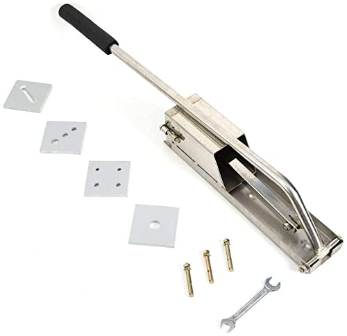 Manual Mud Clay Extruder, Stainless Steel 4 Layers Mold Ceramic Soft Clay Extrusion Mud Machine with Handle Mud Clay Tool Machine Wall Mounted for Pottery and Ceramics Tools (US Stock)