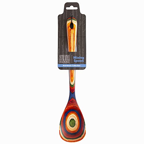 Totally Bamboo Baltique Marrakesh Collection 12-1/2\" Wooden Cooking Spoon, Safe for Nonstick