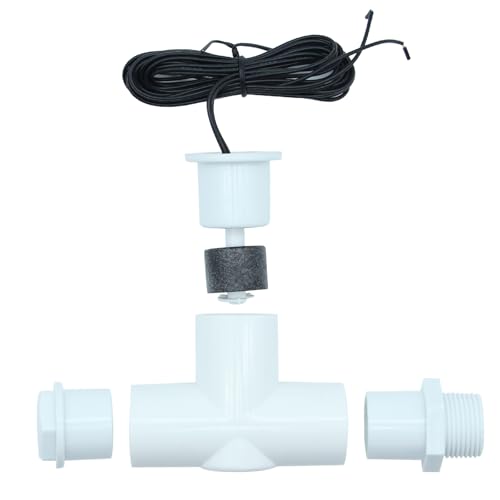 Interrupteur à flotteur CVC SS1 en PVC bleu transparent avec adaptateur 3/4" et fil 1,8m