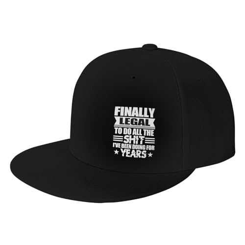 Boklok Finally Legal to Do All The Shit I've Been Doing for Years Unisex Classic Wide Brim Hat Great All-Day Sun Protection Black