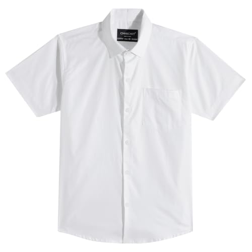 Image of CHARCHIT Boys Cotton Half Sleeves Solid Casual Shirt