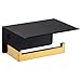 Toilet Paper Holder With Phone Shelf Brushed Gold, APLusee SUS 304
