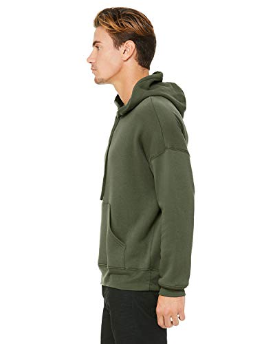 Bella + Canvas 3729 Unisex Sponge Fleece Pullover DTM Hoodie Military Green3