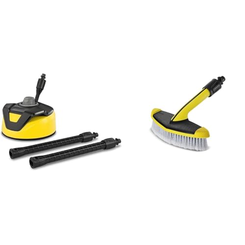Kärcher Limpiador de superficies para hidrolimpiadora T-Racer T 5 (2.644-084.0) + WB 60 Cepillo de lavado blando, Color Múltiple (2.643-233.0)