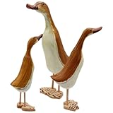 Figurine décorative de canard : cette figurine décorative possède un fond plat, ce qui la rend stable sur un bureau