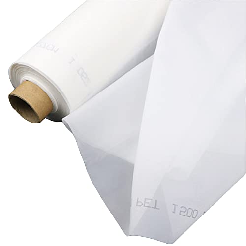 Silk Screen Mesh White Silk Fabric