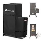 Alickwang Smoker Cover,Outdoor Heavy Duty 600D Waterproof Smoker Grill Cover for Masterbuilt 40-inch Propane Gas and Pellet Vertical BBQ Smoker,Fits MB20051316/MB20250118/MB21250118/MB21051416,Black