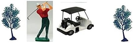 Miniatura 2 de Kit de golf con golfista carrito de golf y dos árboles Caketopper A1 suministros de panadería