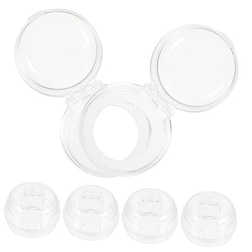 HONITANO 6 piezas Protector para Perillas de Estufa Transparente Unidades Seguro para Bloqueo Infantil para Quemadores de Gas Multiuso para Cocina Vitrocerámica y Electrodomésticos Hogar
