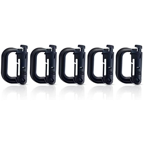 Karabiner Kunststoff, Karabinerhaken Plastik, Karabiner Clip Schwarz Cover