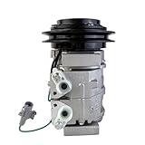 Compresor de aire acondicionado 10S13C compatible con camiones Hino Ranger, Hitachi 470, 24 V, OE 88310-1740, 447220-4442, 447180-2910, 4471802910, 88310-1840
