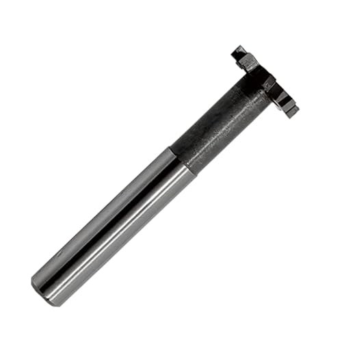 HSS-AL T Slot End Mill Milling Cutter,High-Speed Steel Woodruff Keyseat Cutter, HalfRound Keyway Milling Cutter, Straight Shank, 8 Flutes, 25 * 4 * 90mm