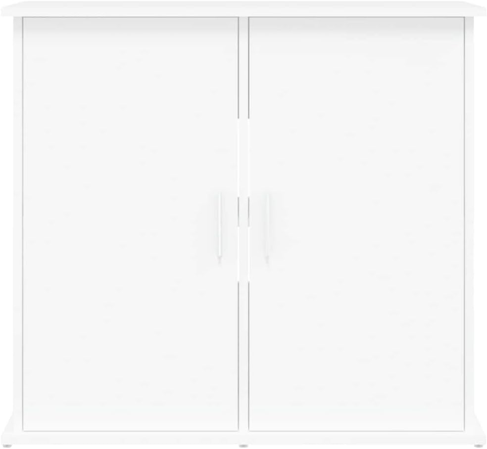 vidaXL Aquarium Stand White 31.9x14.2x28.7 Engineered Wood