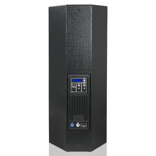Image of Sound Town CARME Series Dual 15 inch 2-Way Class-D Powered Professional PA DJ Speaker with DSP & TWS for Live Sound, Church, Lounge, Bar Installations, Black (CARME-215BPW)