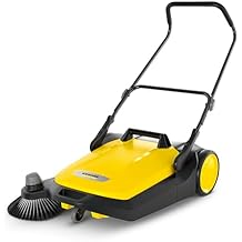 Karcher 1.766-420.0, Kacher S 6 Mechanical Sweeper, Black, Yellow, 38 liters