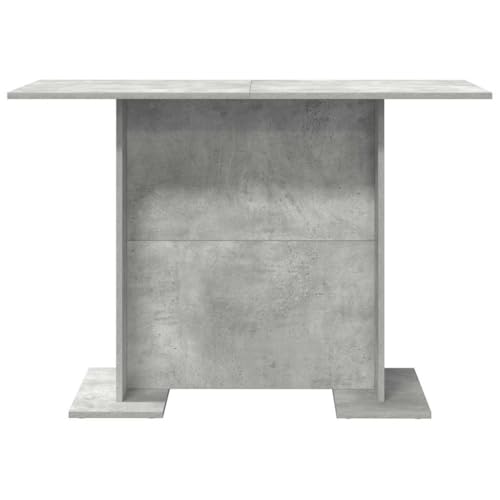 Table à manger gris béton 110x60x75 cm pour salle à manger moderne - 6
