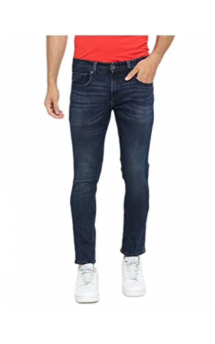 Image of Spykar Men's Slim Fit Low Rise Casual Jeans