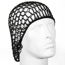 Extra-Strong Hand Woven Hair Net (Black) (Standard)