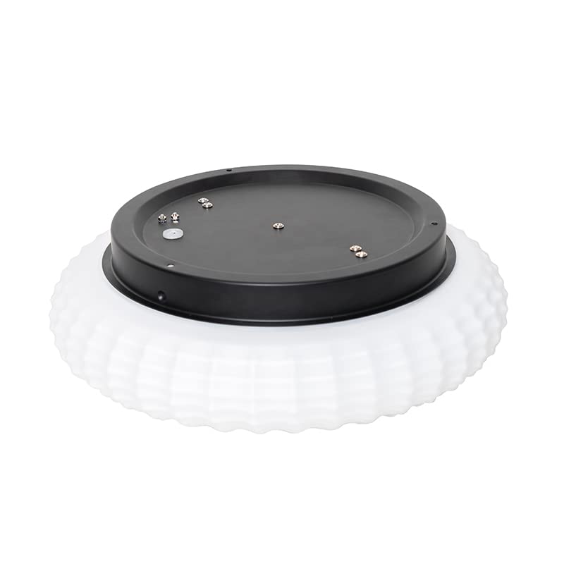 Qazqa classic-antique Deckenleuchte, Deckenlampe - Nohmi - Weiß, Rund, 2-flammig, 35cm, Ideal als Badezimmerlampe und