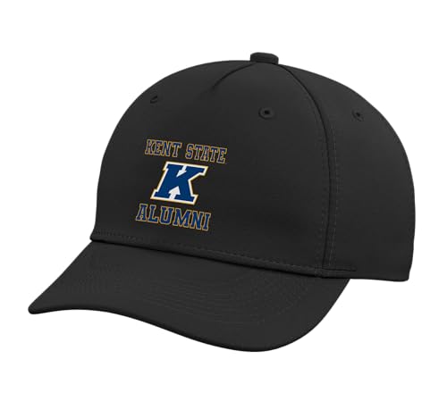 Kent State University Alumni Golden Flashes KS38 Adjustable Printed Baseball Hat, Black