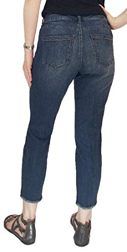 Bandolino Women's Lisbeth Curvy Skinny Crop Jean (4, Almeda with Tulip Fringe Hem)3