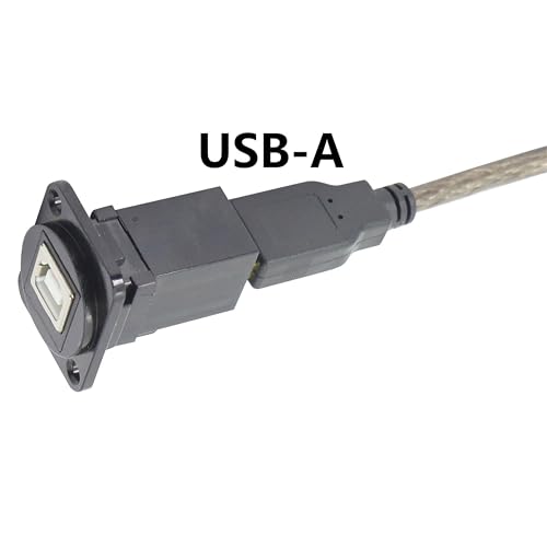 Adaptador USB 2.0 B a USB A Panel Montaje D miniatura 6