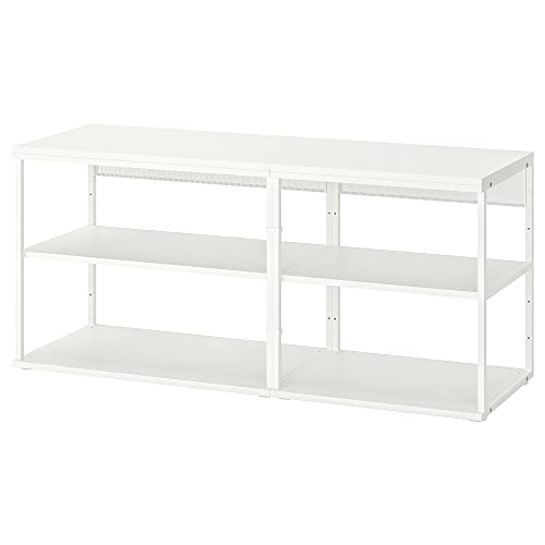 ProTuning PLATSA Estantería abierta, blanca, 140 x 40 x 63 cm