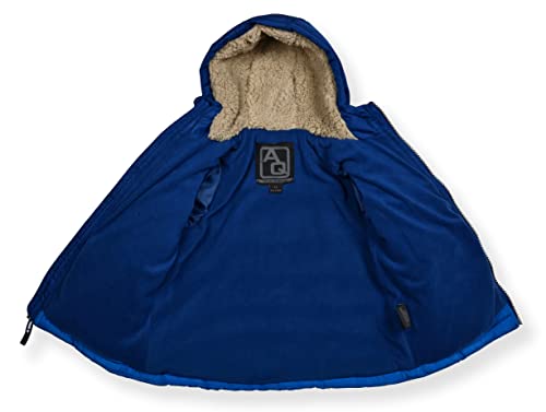 Image of Arctic Quest Boys' Bib Snow Pants and Ski Jacket Water-Resistant Snowsuit For Kids Winter Hooded Jacket, Snorkel Blue, 5-6