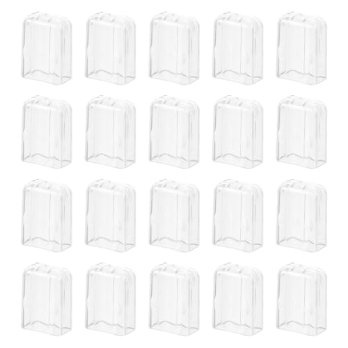 GARVALON Tapas Protectoras para Cabezales de Cepillo de Dientes Sónico 20 Piezas Transparentes Funda para Cepillo de Viaje Compacta y Duradera Accesorio Adecuado para Higiene Bucal y