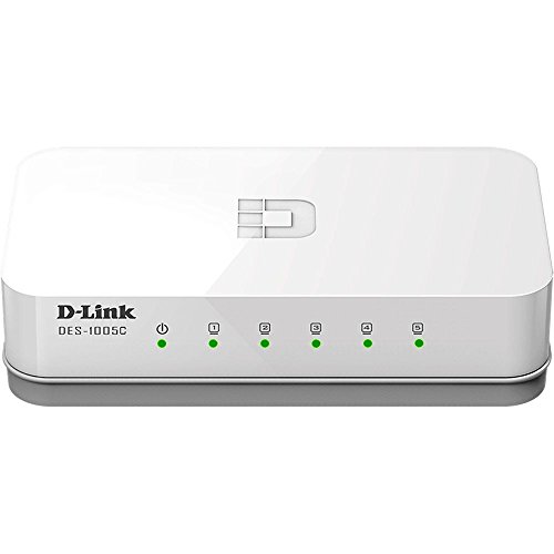 D-Link Switch Fast 5 Portas 100Mbps DES-1005C, Branco