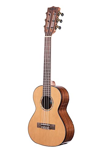 Kala KA-SCAC-T6-BAG – Solid Cedar Top Acacia, ukulélé Ténor 6 cordes, livré avec housse - Les Beatles, Paul McCartney, John Lennon, RIngo Starr, George Harrison Kala KA-SCAC-T6-BAG - Solid Cedar Top Acacia, ukulélé Ténor 6 cordes, livré avec housse – Image 4