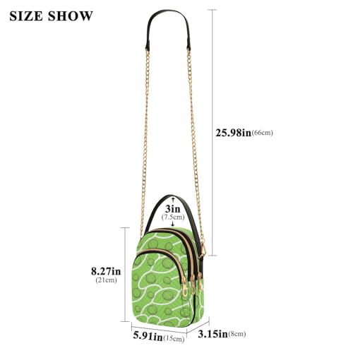Image of MCHIVER Golf Crossbody Bag for Women Cell Phone Purse Wallet with Removable Chain Shoulder Handbag