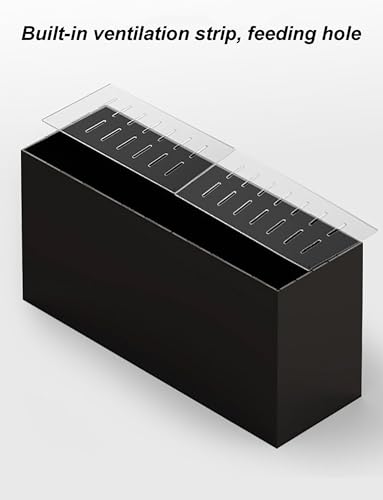 Klare Acryl Aquarium Top Cover, Custom Terrarium Jumping Proof Hood - Vermeiden Sie Katzenfang Fisch, mit Frischluftloch, geschnitten nach Wille (50x30CM/19.7x11.8in)